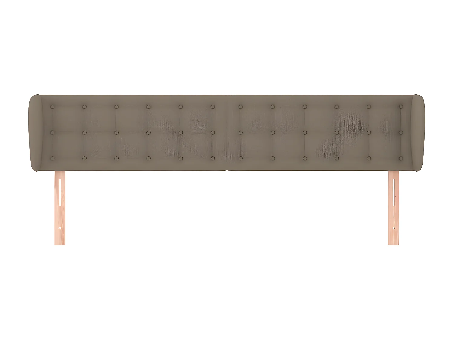 Tête de lit avec oreilles Taupe 163x23x78,88 cm Tissu LKC96001 BonneVie Meuble