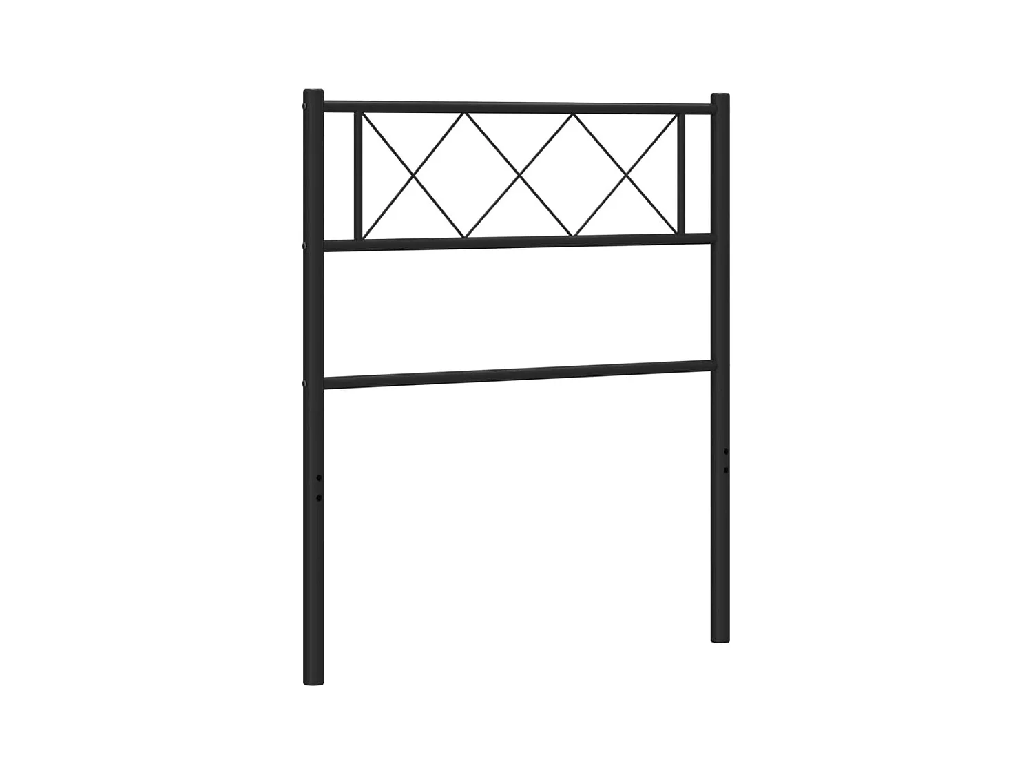 Tête de lit métal noir 75 cm POI33205 BonneVie Meuble
