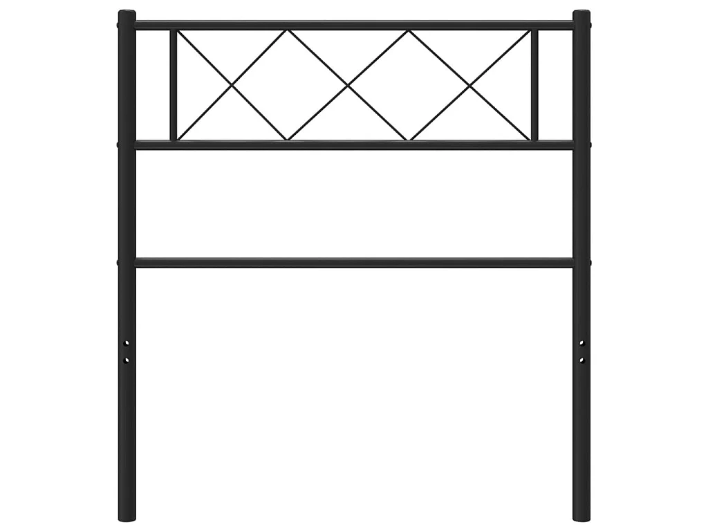 Tête de lit métal noir 75 cm POI33205 BonneVie Meuble