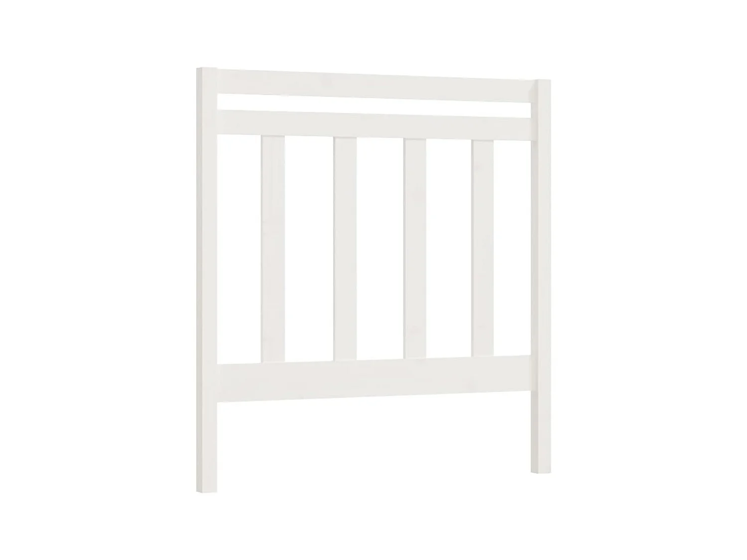 Testiera | Testata del letto per Letto Bianca 95x4x100 cm in Legno Massello di Pino