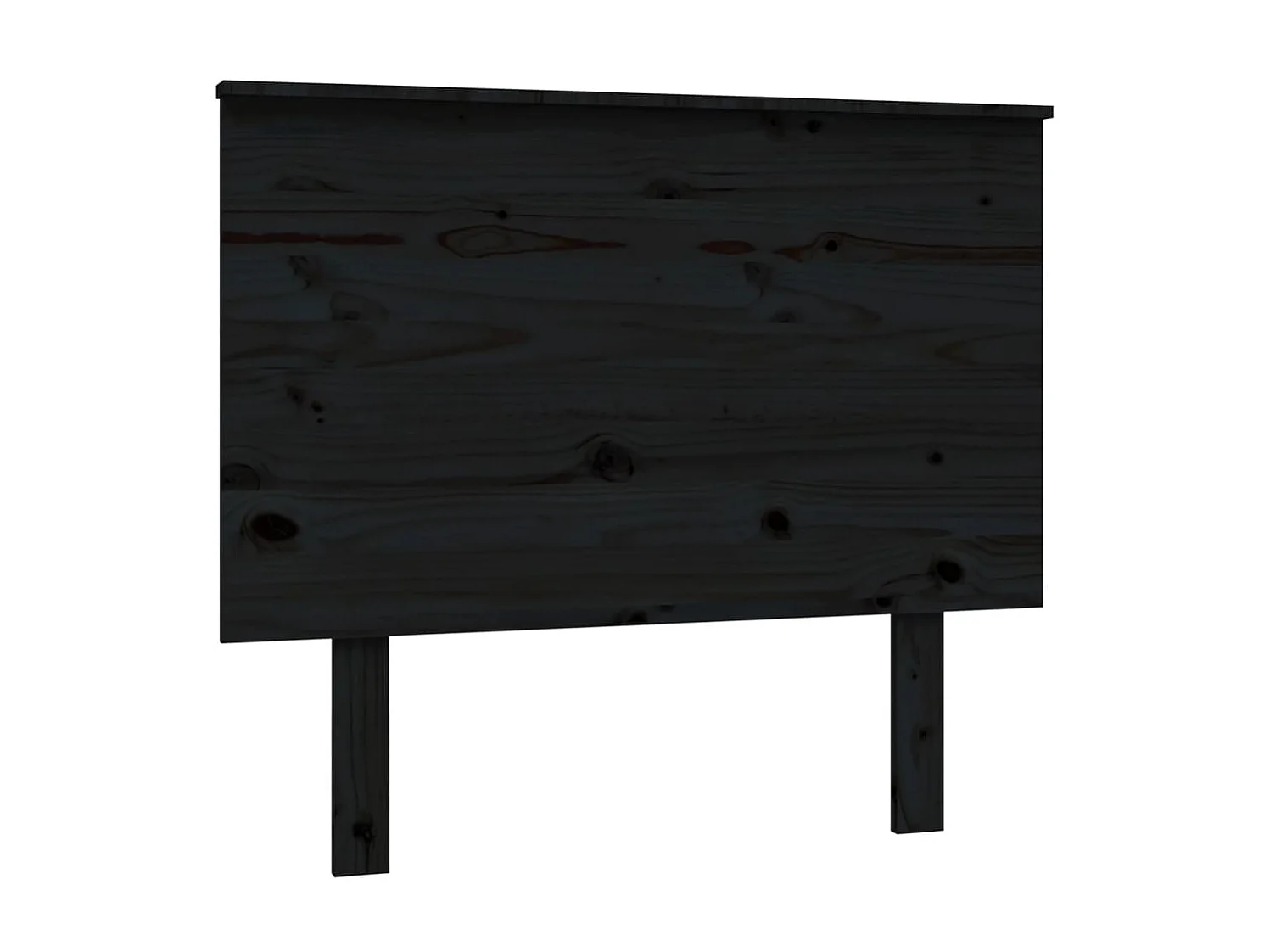 Cabeceira de cama 94x6x82,5 cm pinho maciço preto PT226566