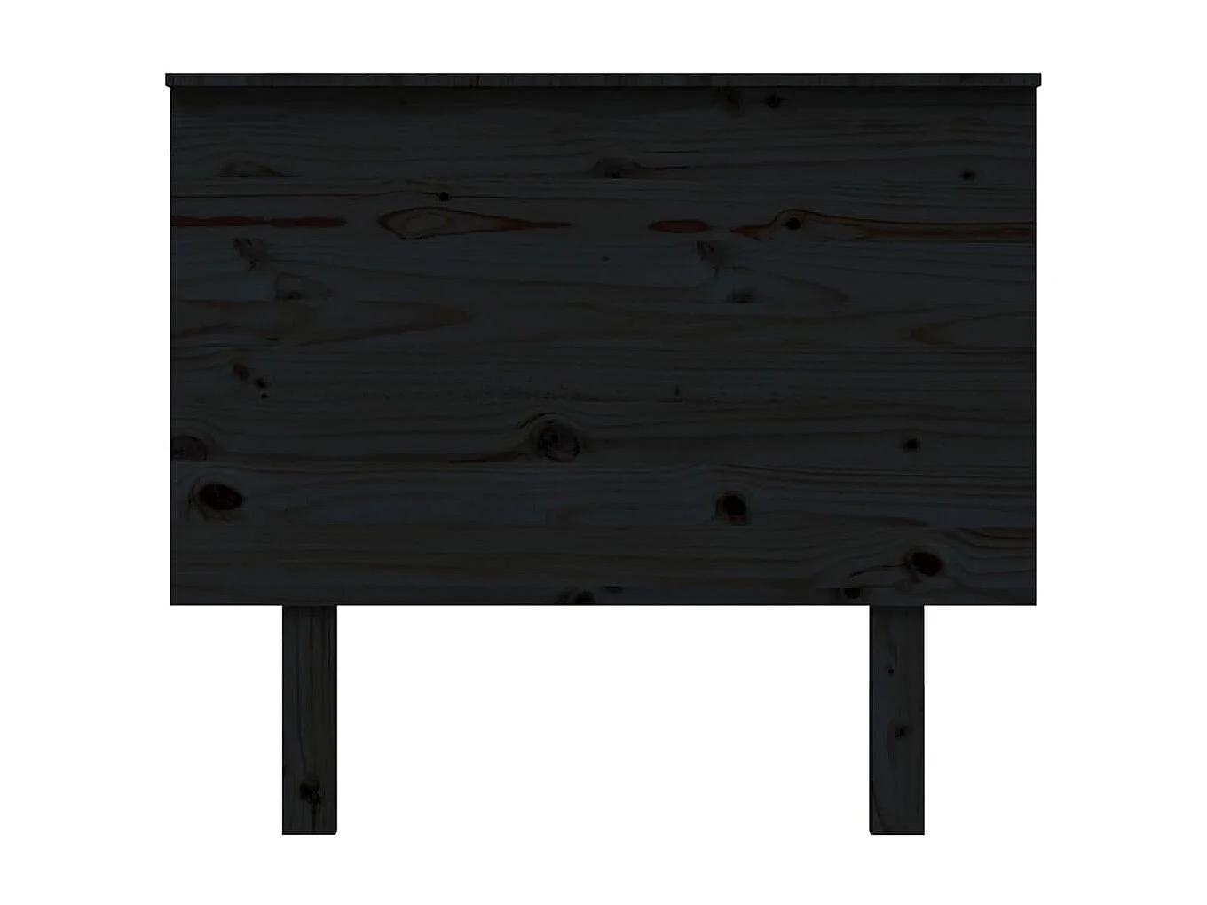 Cabeceira de cama 94x6x82,5 cm pinho maciço preto PT226566