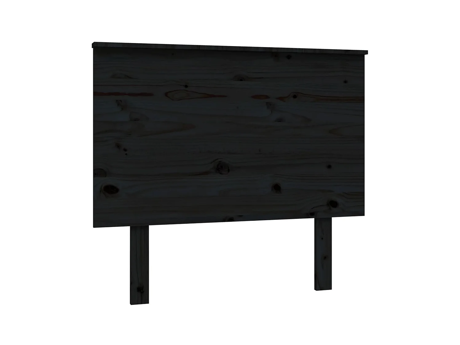 Tête de lit Noir 94x6x82,5 cm Bois massif de pin POI98812 BonneVie Meuble