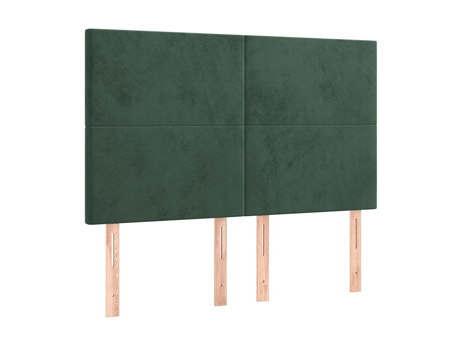 Testiera a LED Verde Scuro 144x5x118/128cm in Velluto CFW464488