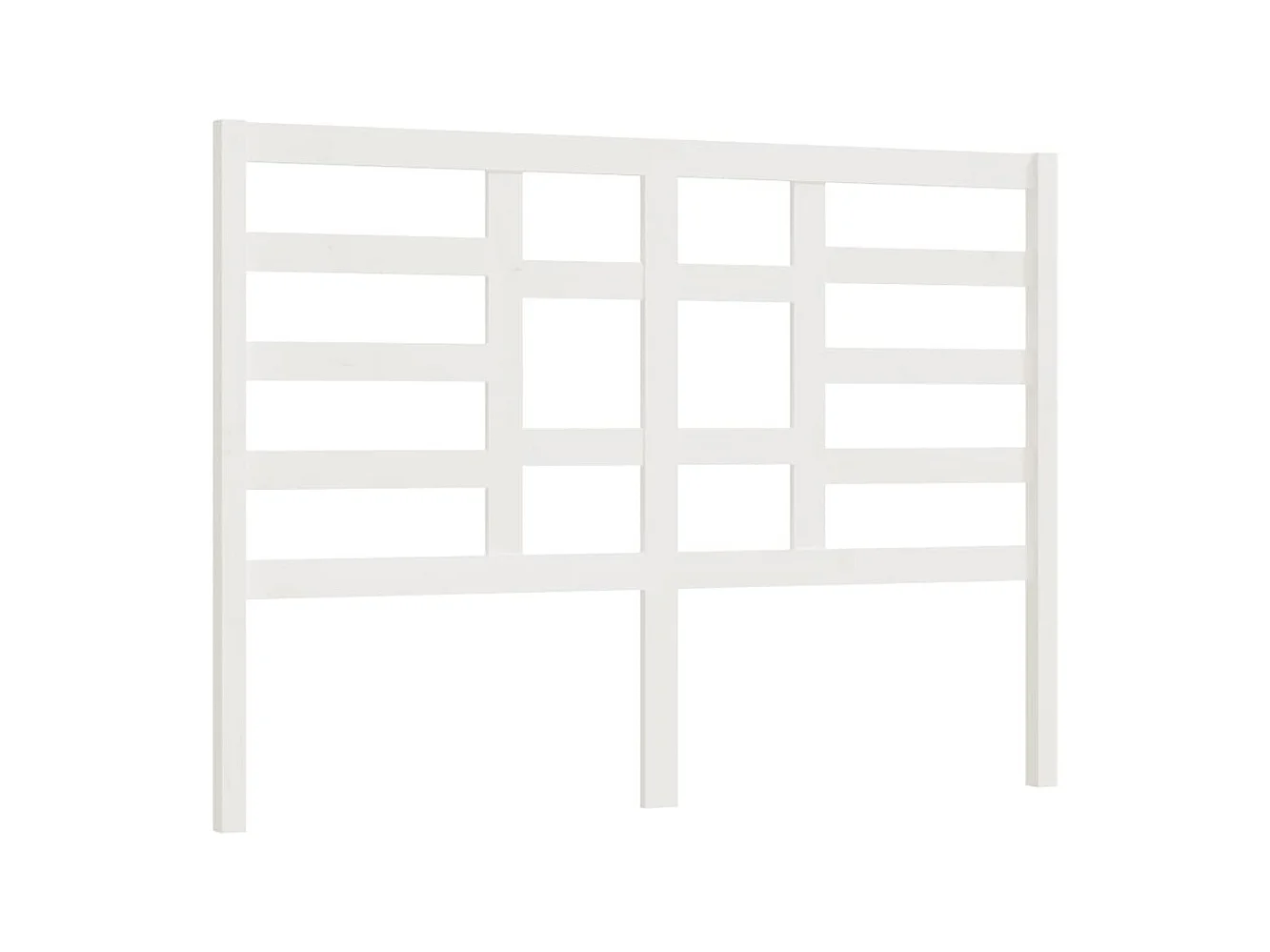 Testiera | Testata del letto per Letto Bianca 146x4x104cm in Legno Massello di Pino