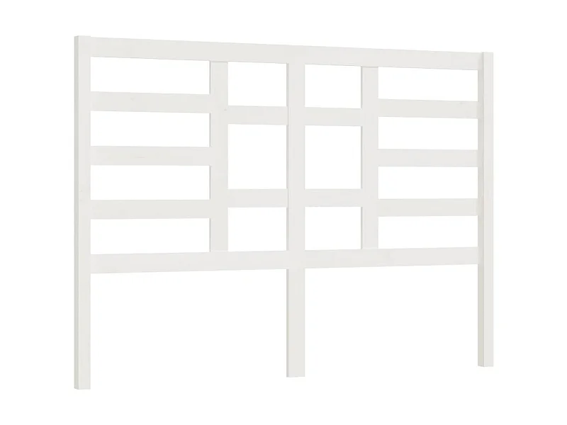 Cabeceira de cama 146x4x104 cm pinho maciço branco PT271773