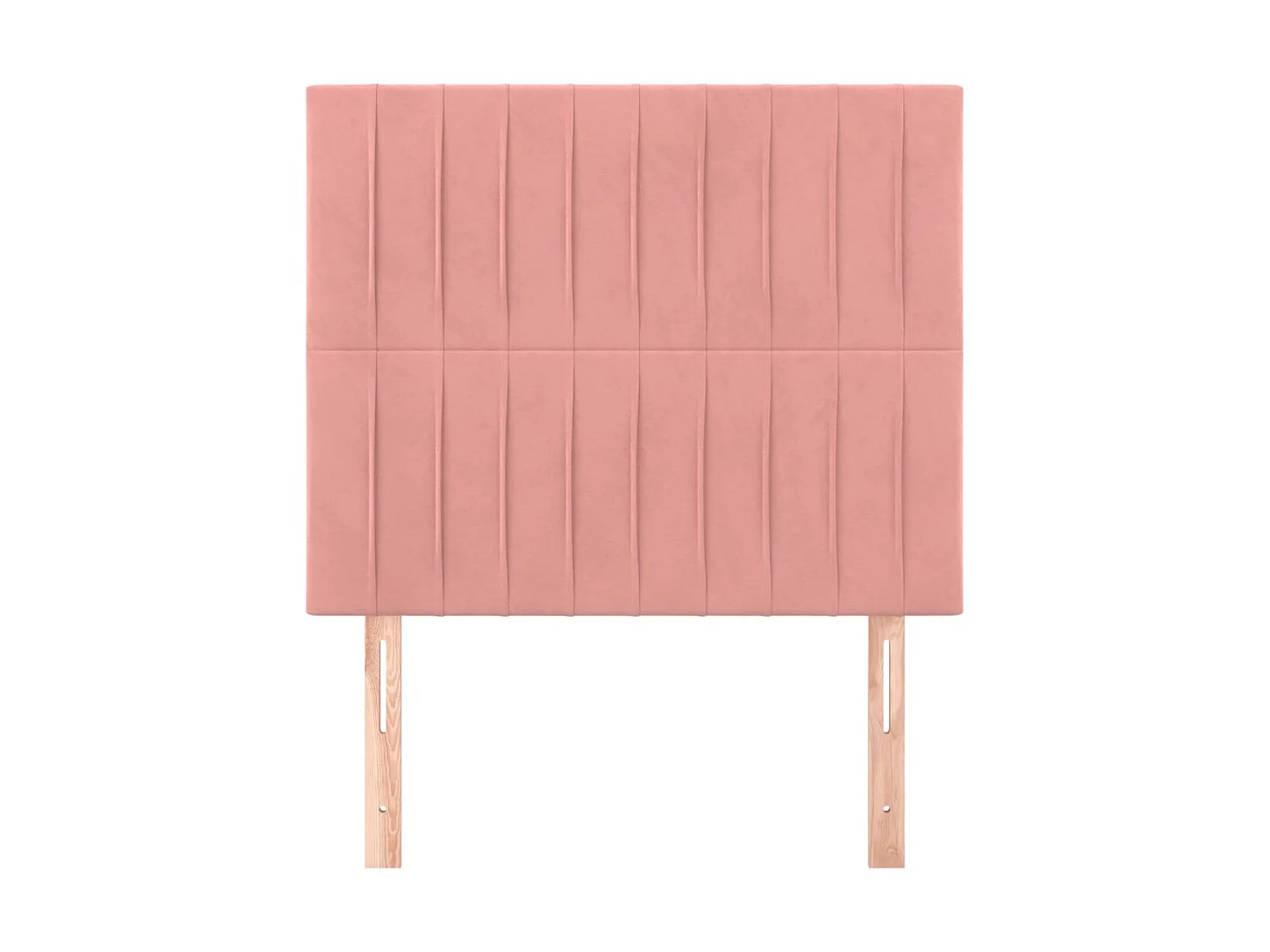 Cabeceros 2 unidades de terciopelo rosa 100x5x78/88 cm ES97034