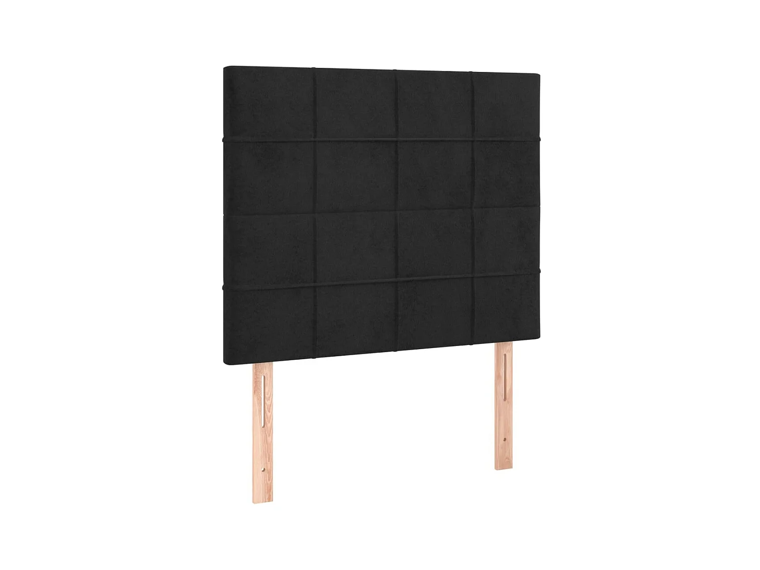Têtes de lit 2 pcs Noir 100x5x78/88 cm Velours POI75218 BonneVie Meuble