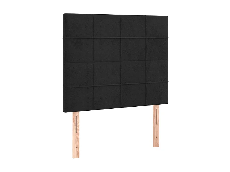 Têtes de lit 2 pcs Noir 100x5x78/88 cm Velours POI75218 BonneVie Meuble