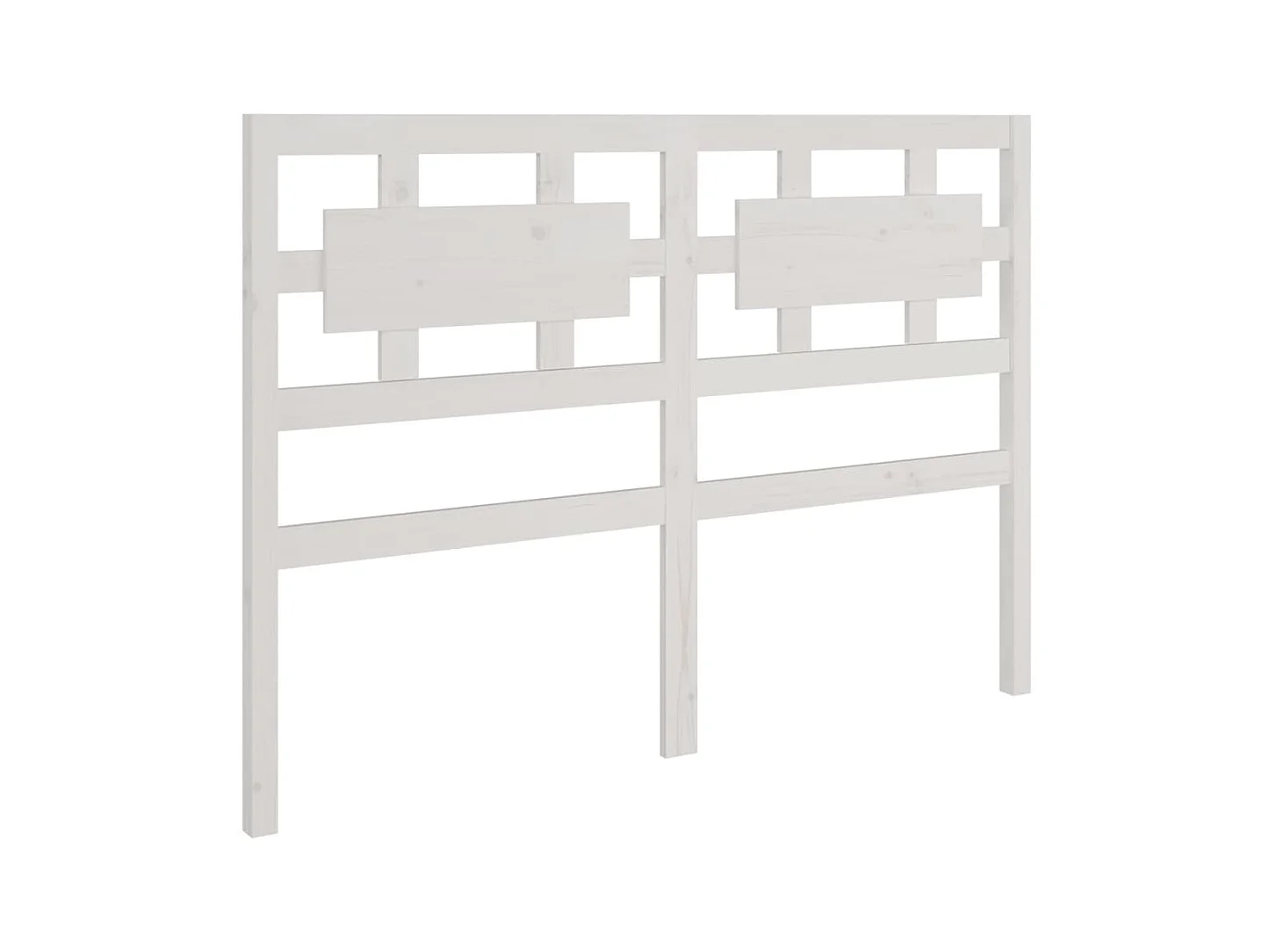 Testiera | Testata del letto per Letto Bianca 185,5x4x100 cm Legno Massello di Pino