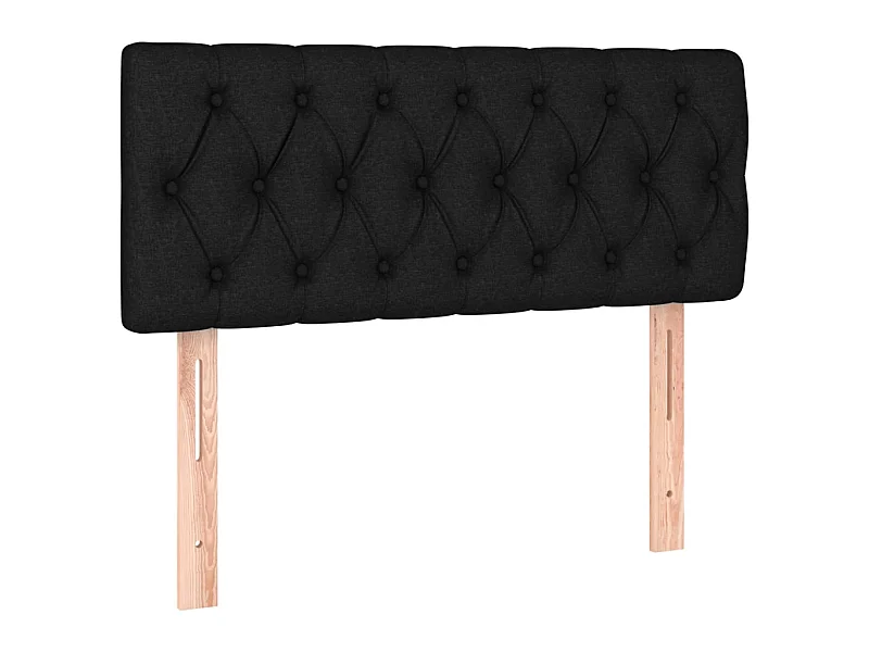 Tête de lit Noir 100x7x78/88 cm Tissu POI52563 BonneVie Meuble