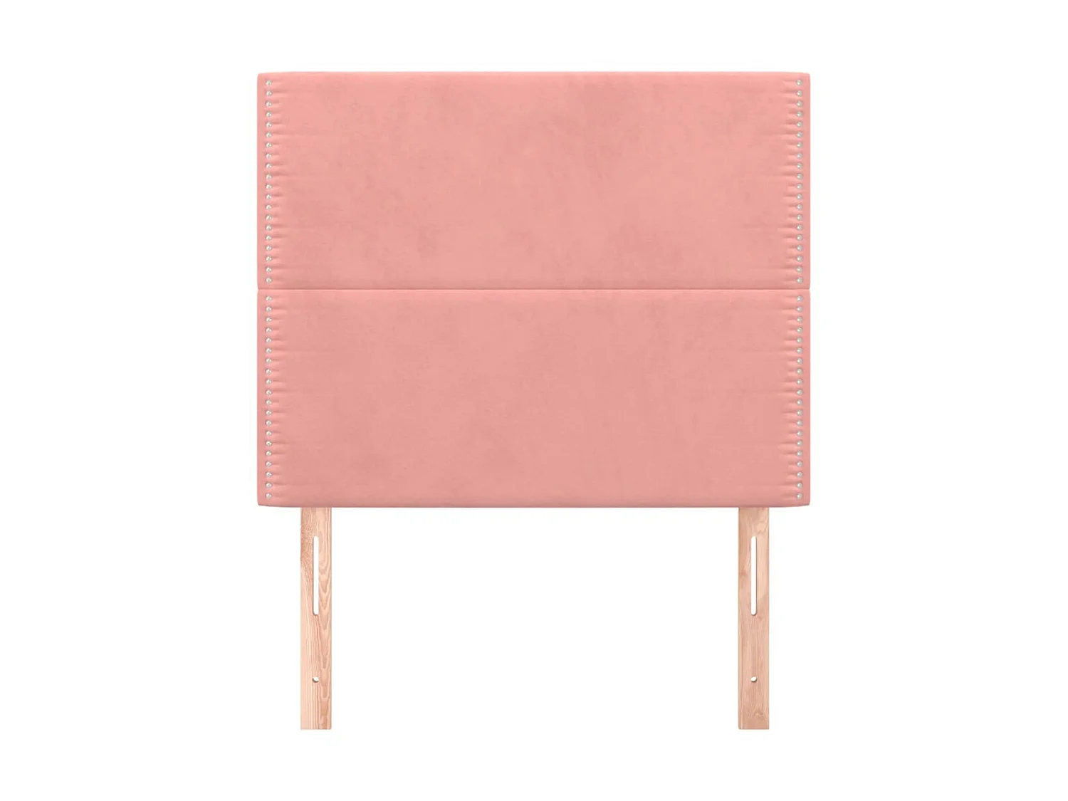 Cabeceros 2 unidades de terciopelo rosa 90x5x78/88 cm ES96388