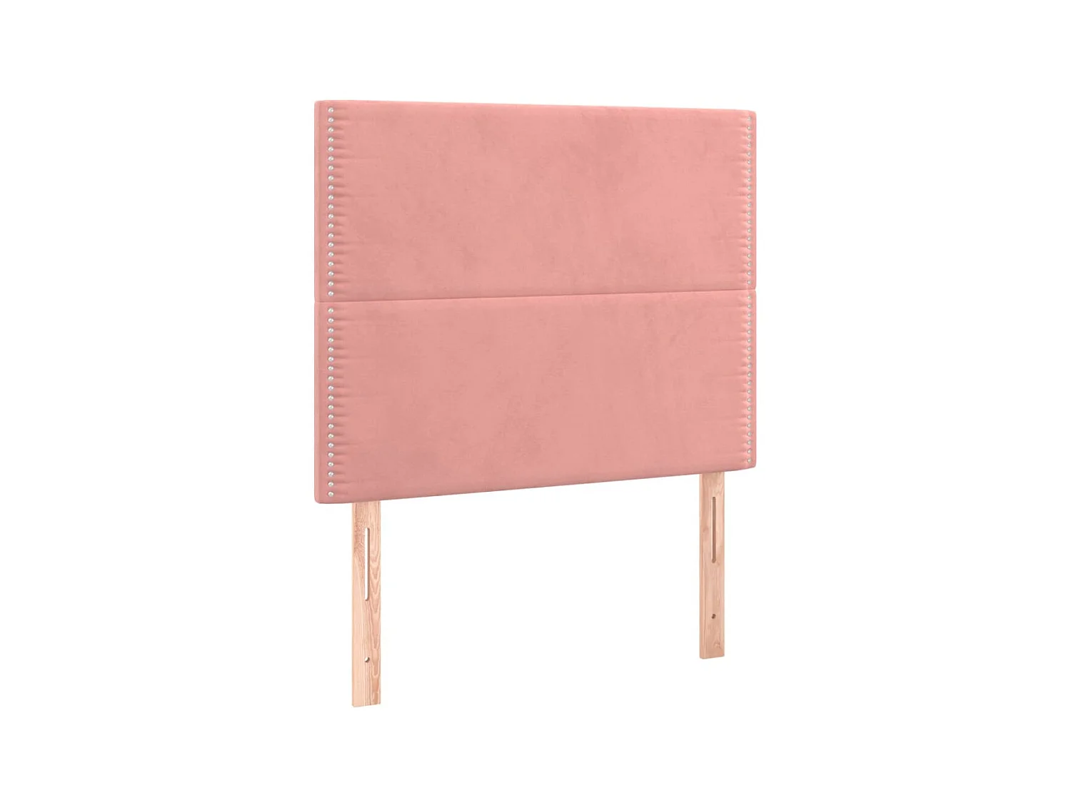 Têtes de lit 2 pcs Rose 90x5x78/88 cm Velours POI19241 BonneVie Meuble