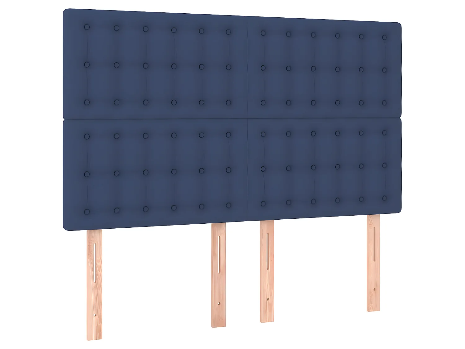 Kopfteil,Bettkopfteile 4 Stk. Blau 72x5x78/88 cm Stoff -gkd156064