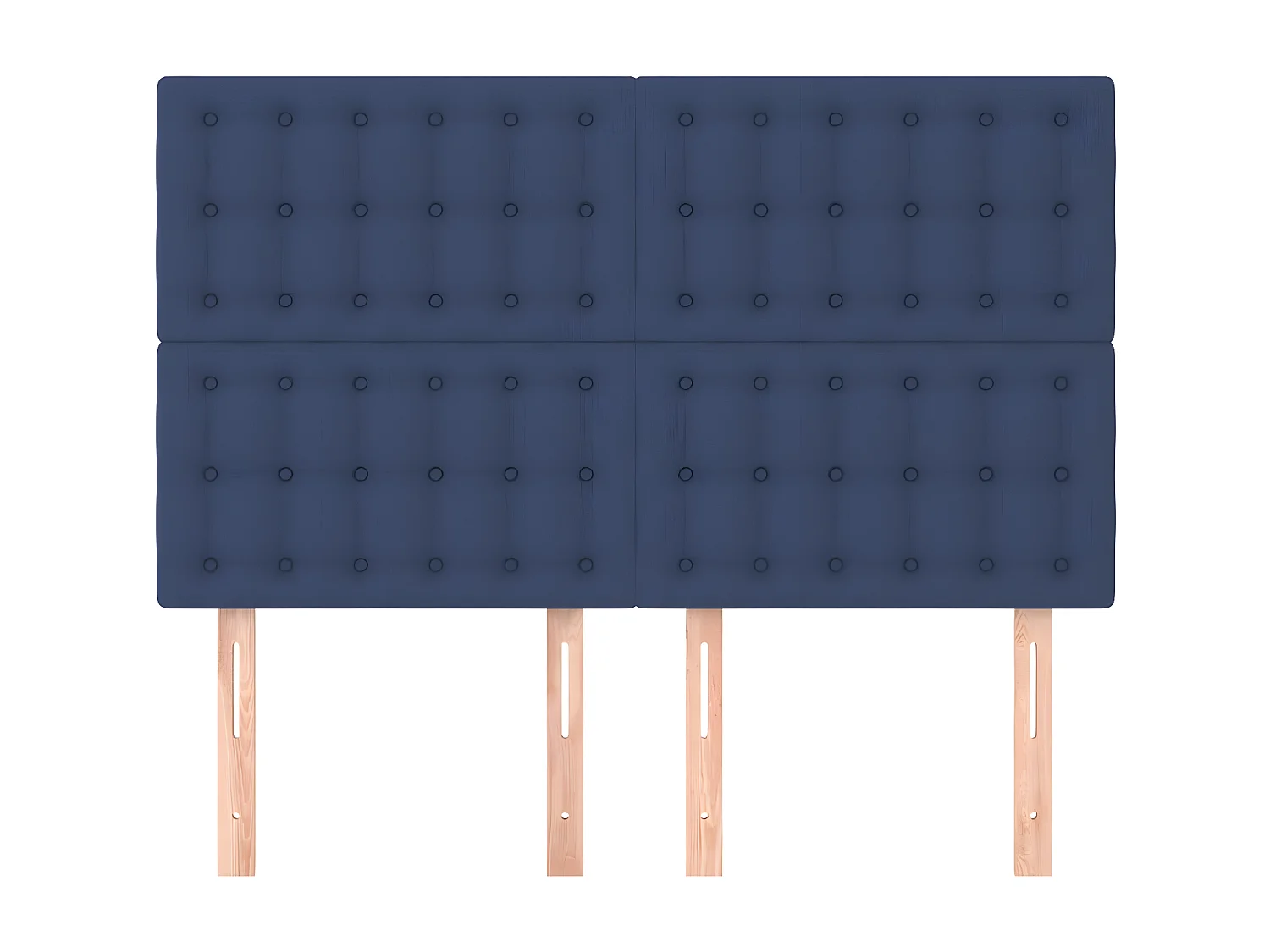 4 pcs Têtes de lit Bleu 72x5x78/88 cm Tissu PLO99089 BonneVie Meuble