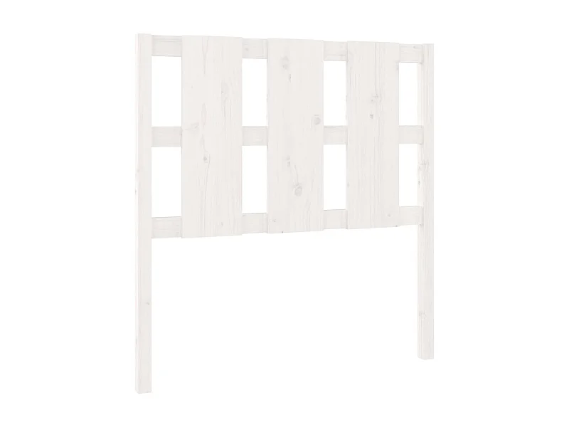 Tête de lit Blanc 95,5x4x100 cm Bois massif de pin POI41376 BonneVie Meuble