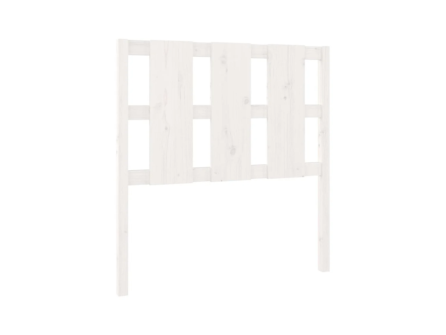 Tête de lit Blanc 95,5x4x100 cm Bois massif de pin POI41376 BonneVie Meuble