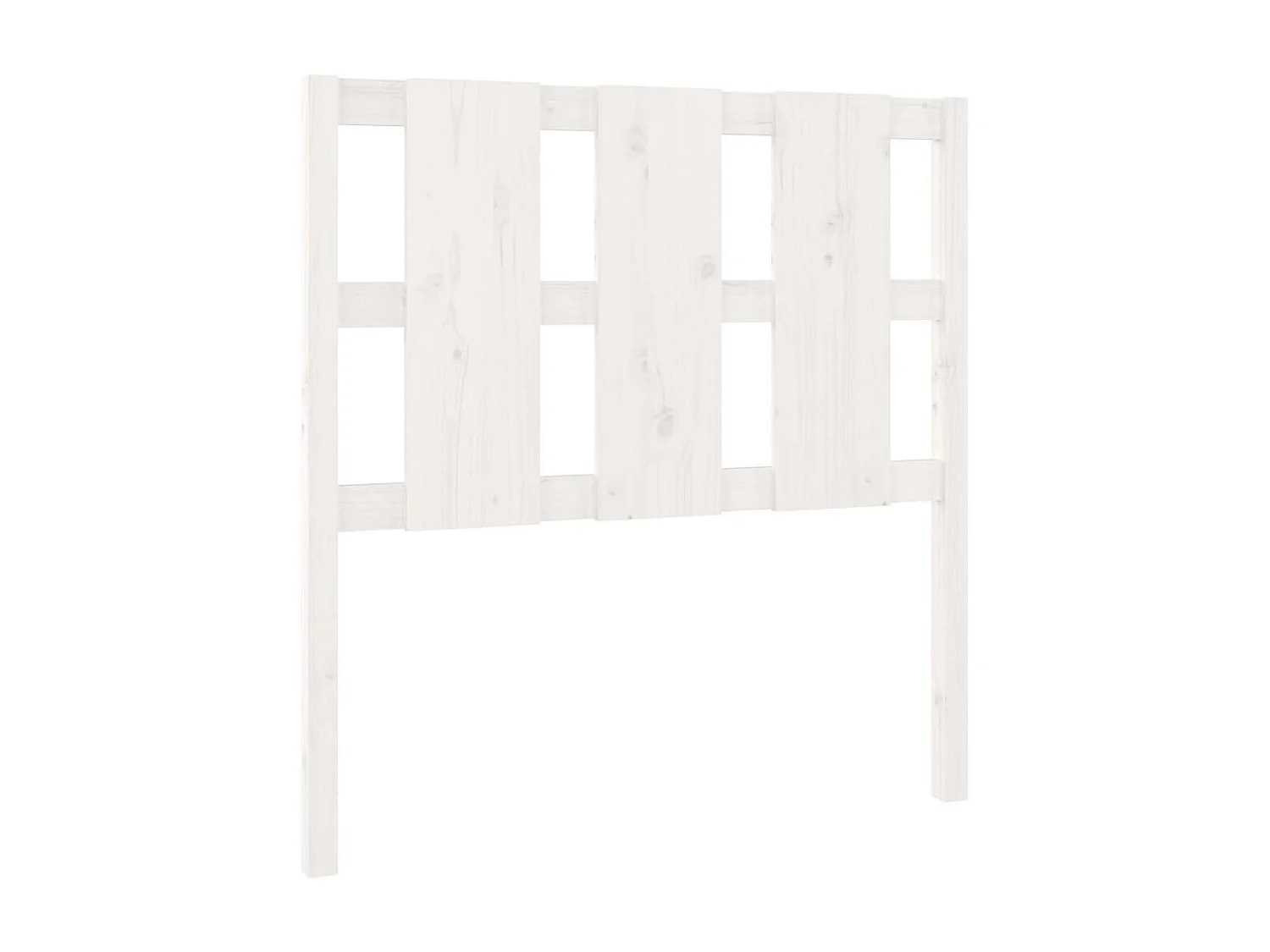 Tête de lit Blanc 95,5x4x100 cm Bois massif de pin POI41376 BonneVie Meuble