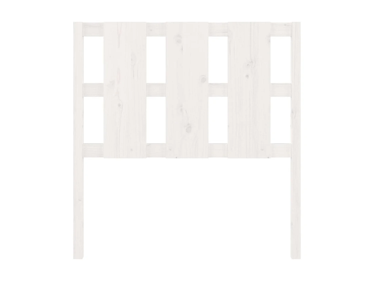 Tête de lit Blanc 95,5x4x100 cm Bois massif de pin POI41376 BonneVie Meuble