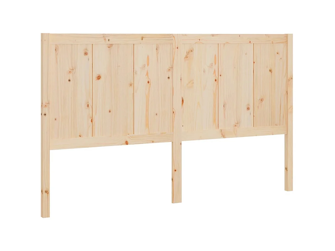 Tête de lit 125,5x4x100 cm Bois massif de pin POI21155 BonneVie Meuble