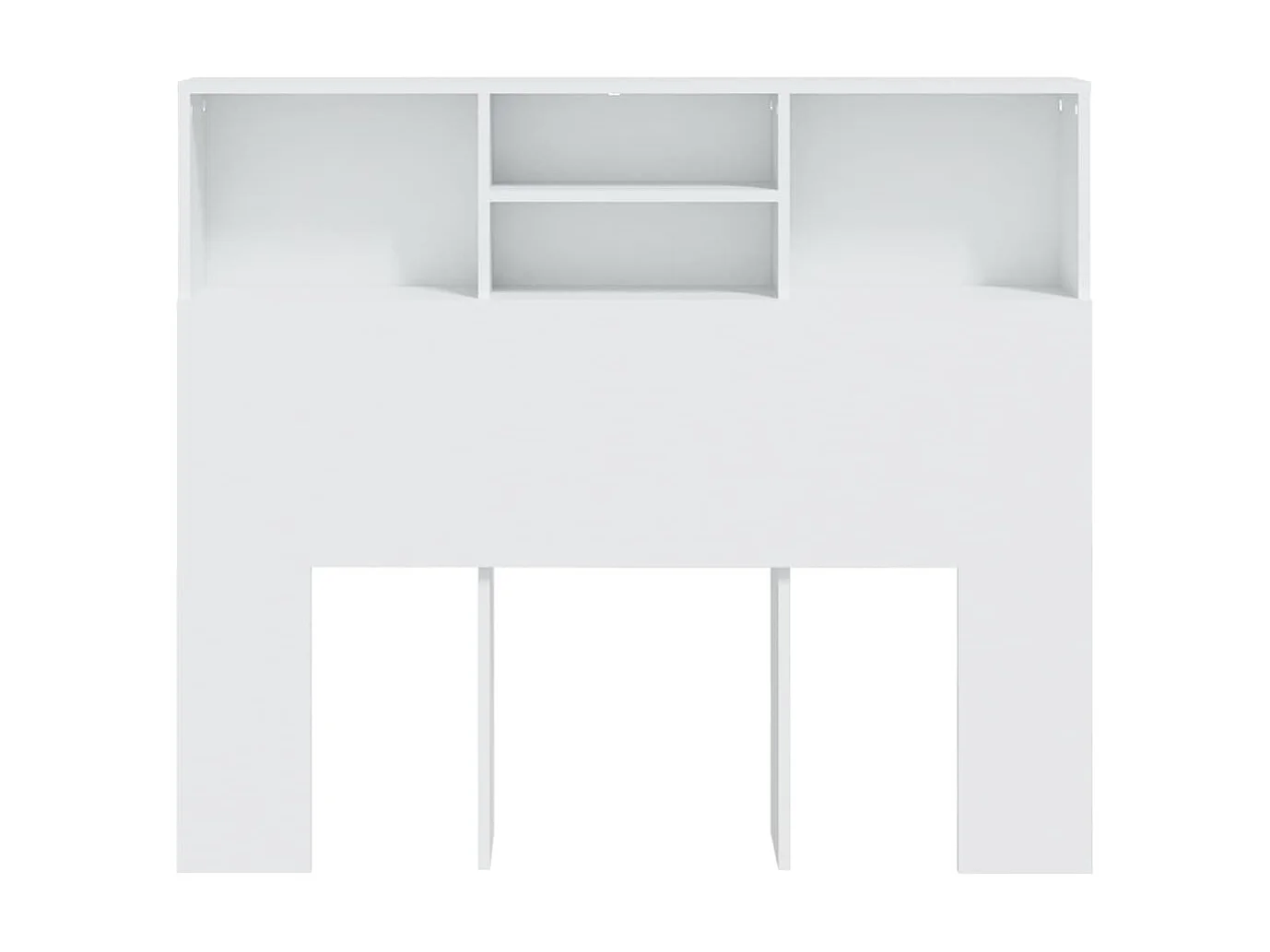 Cabeceira de cama com armário 120x19x103,5 cm branco PT449919