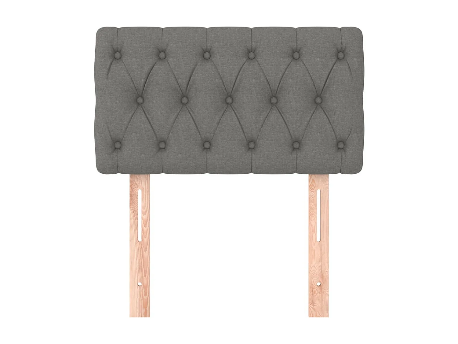 Tête de lit Gris foncé 80x7x78/88 cm Tissu POI23802 BonneVie Meuble