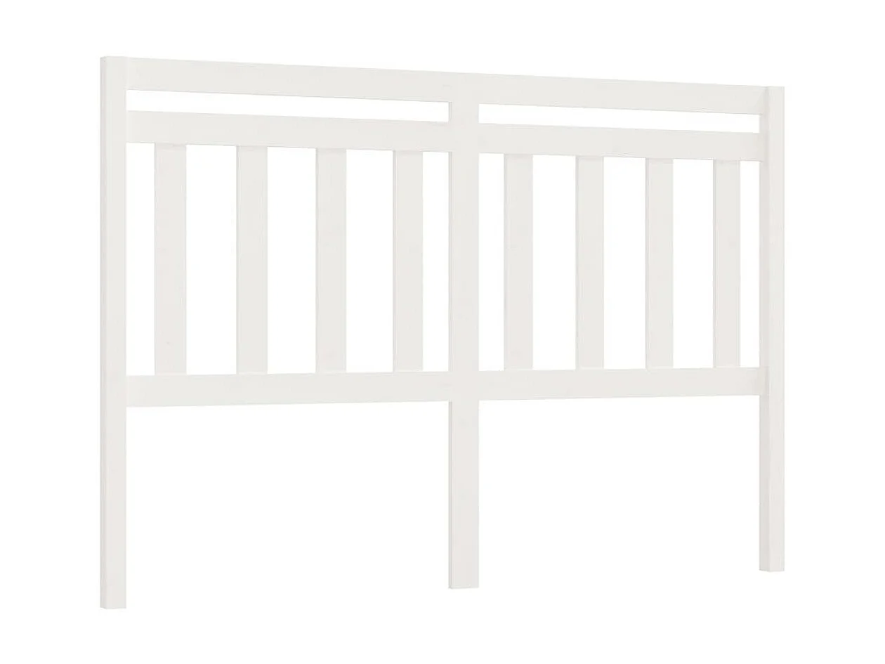 Hoofdbord 166x4x100 cm massief grenenhout wit NL903258
