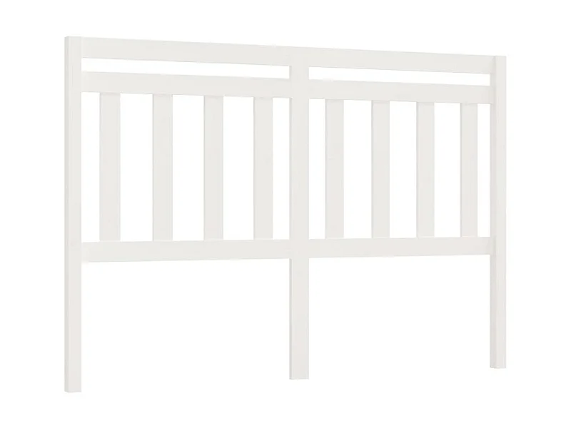 Hoofdbord 166x4x100 cm massief grenenhout wit NL903258