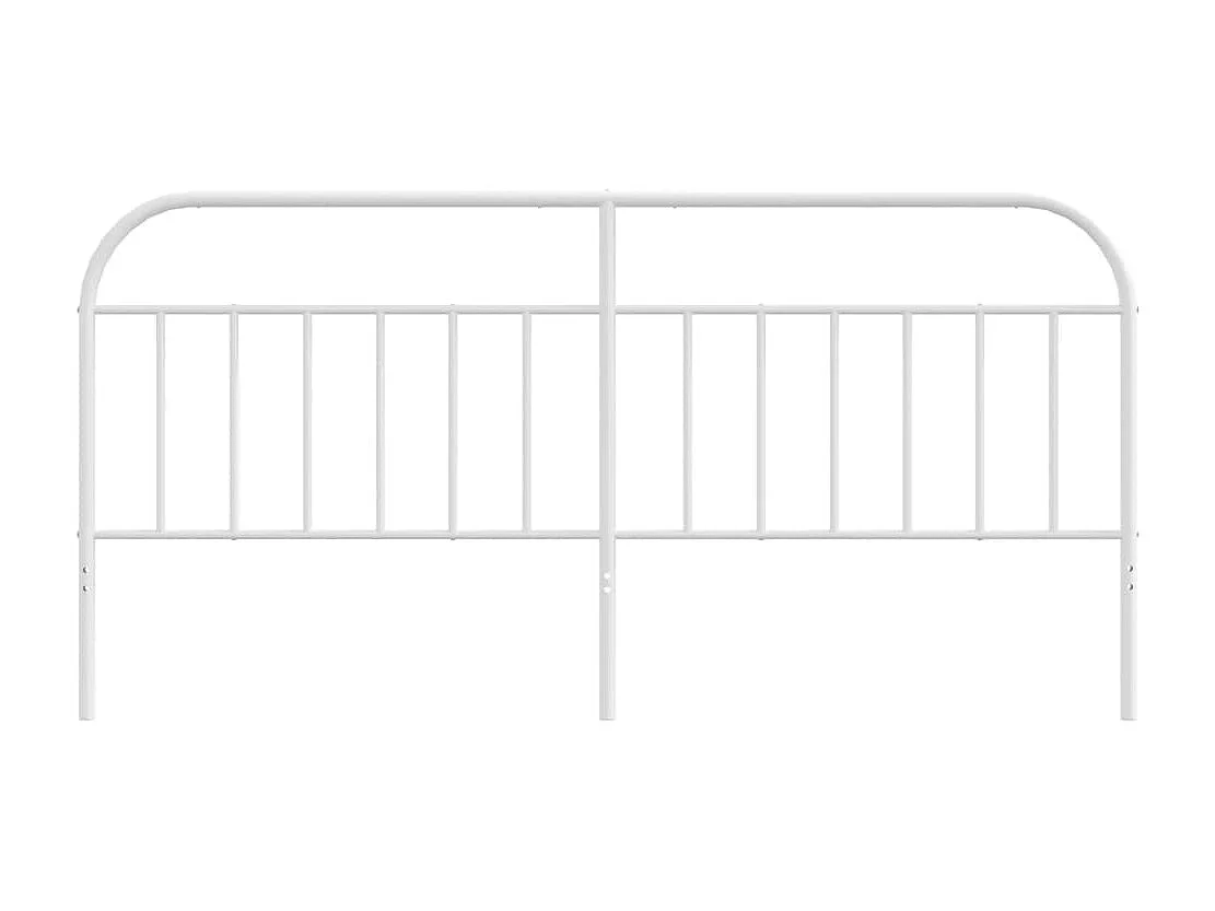 Tête de lit métal blanc 200 cm POI64352 BonneVie Meuble