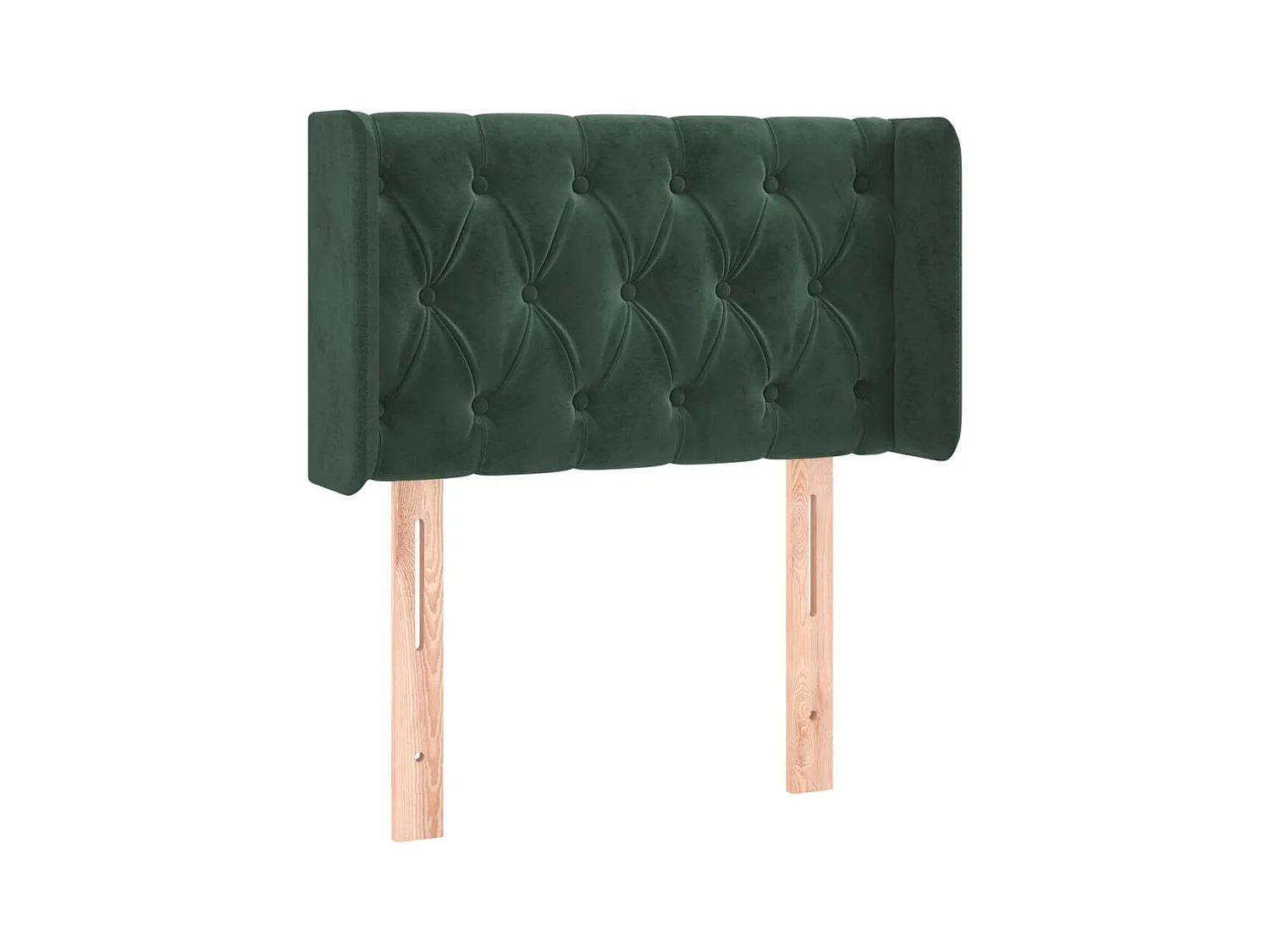 Tête de lit avec oreilles Vert foncé 83x16x78,88 cm Velours LKC57220 BonneVie Meuble