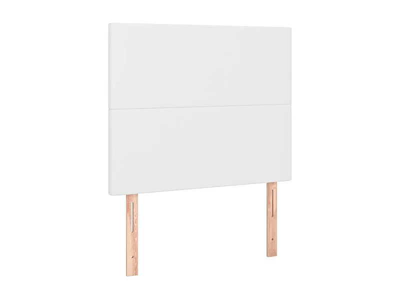 Testiere | Testate del letto 2 pz Bianca 90x5x78/88 cm in Similpelle