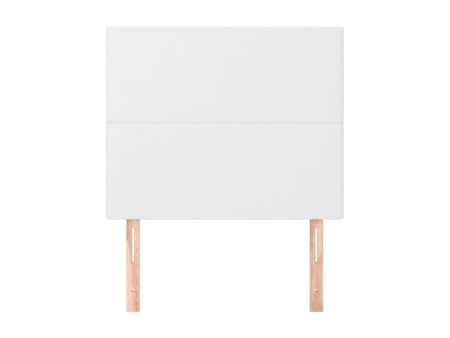 Cabeceros 2 unidades de cuero sintético blanco 90x5x78/88 cm ES34668