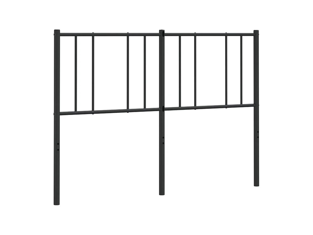 Testiera | Testata del letto in Metallo Nero 140 cm