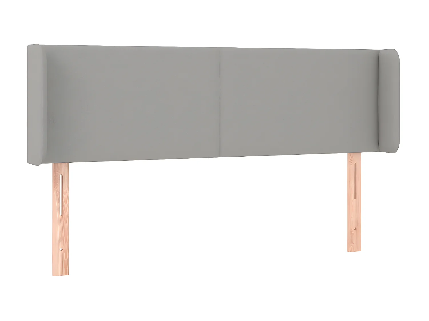 Tête de lit à LED Gris clair 147x16x78/88 cm Tissu POI99626 BonneVie Meuble