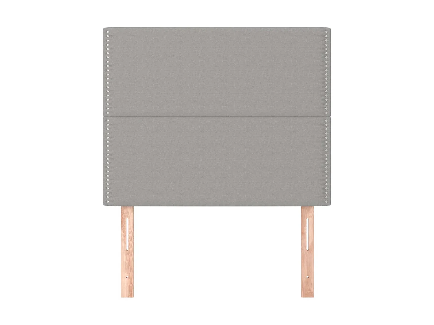 Têtes de lit 2 pcs Gris clair 100x5x78/88 cm Tissu POI61837 BonneVie Meuble