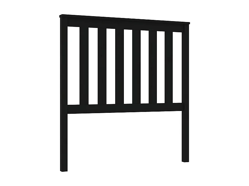 Hoofdbord 96x6x101 cm massief grenenhout zwart NL622431