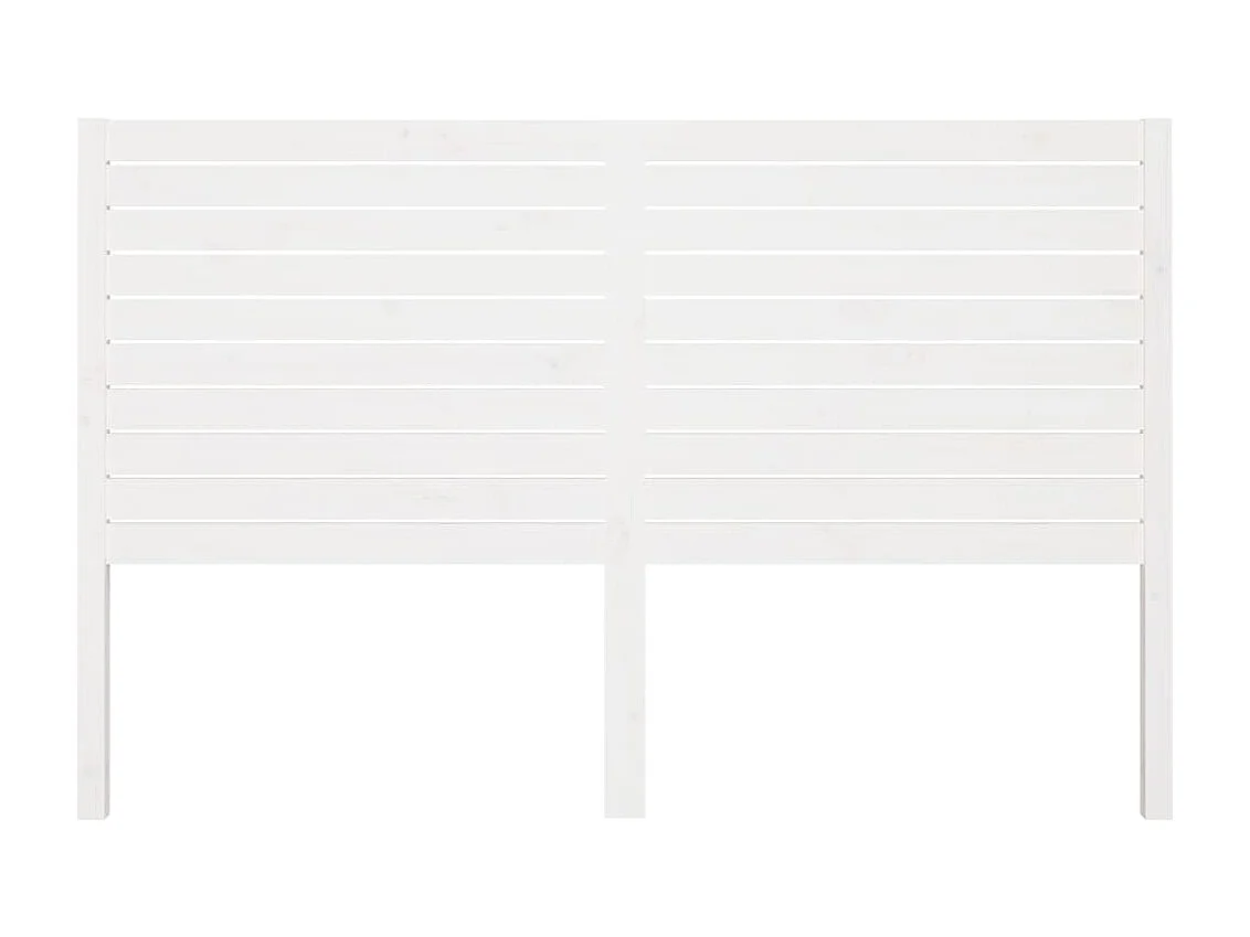 Tête de lit Blanc 186x4x100 cm Bois massif de pin POI57450 BonneVie Meuble