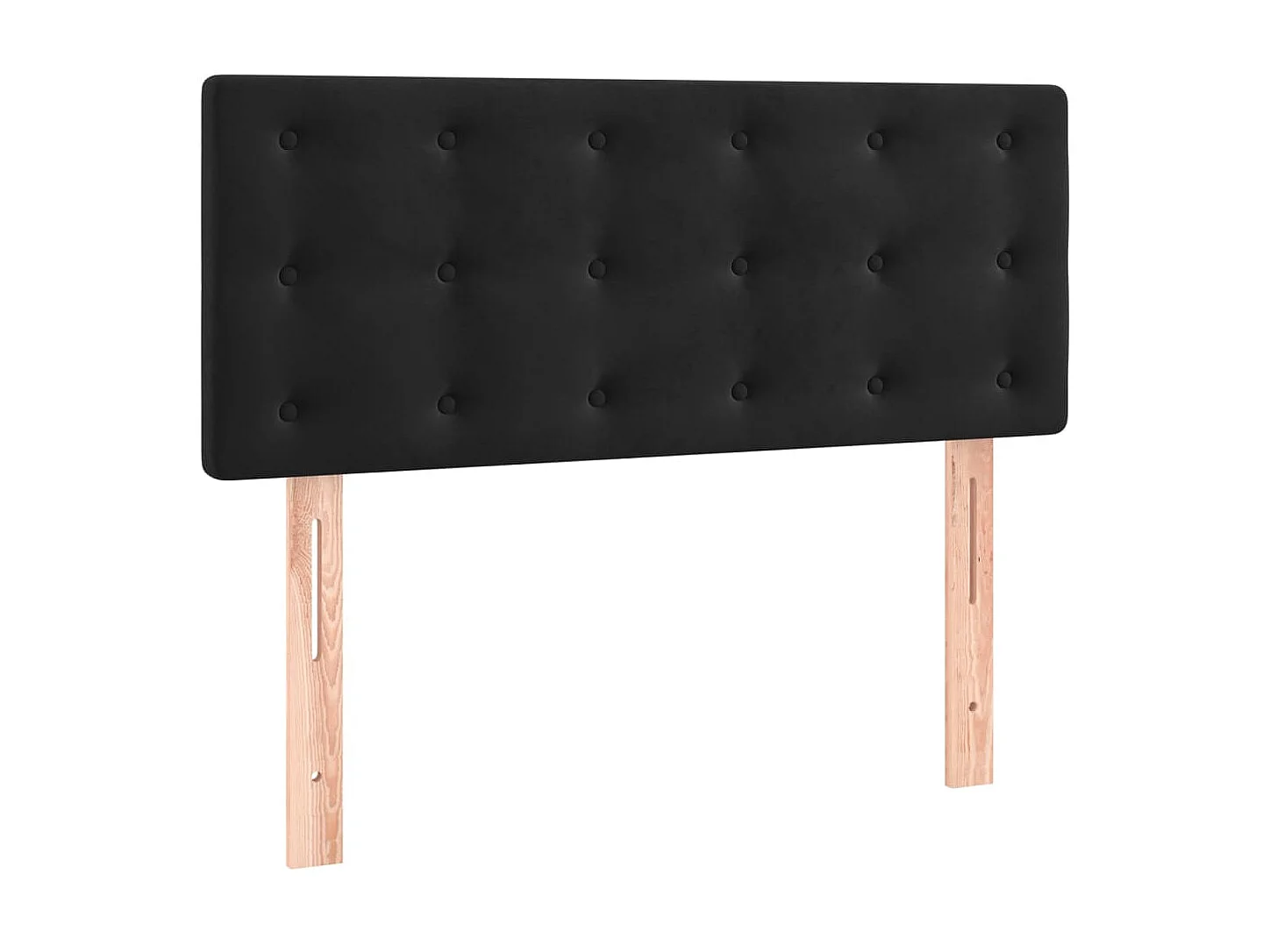 Cabeceira de cama veludo 100x5x78/88 cm preto PT606991