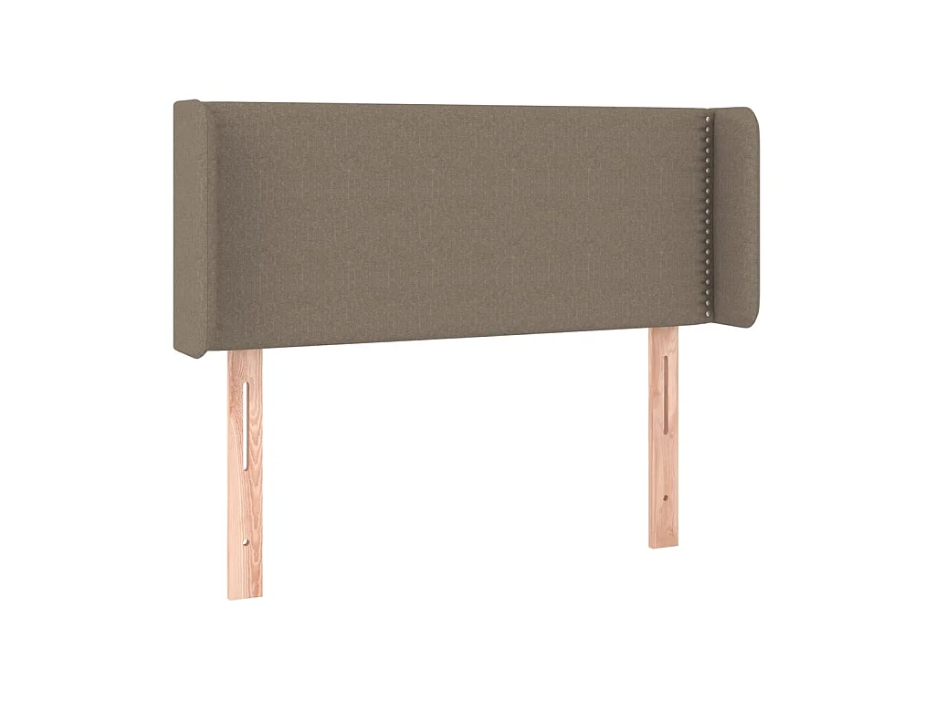 Testiera | Testata del letto ad Orecchio Tortora 103x16x78/88 cm in Tessuto