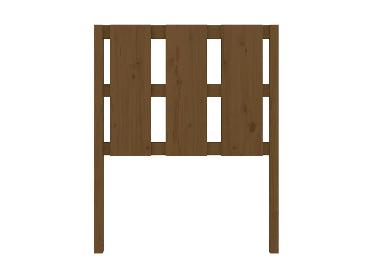 Tête de lit Marron miel 80,5x4x100 cm Bois massif de pin POI39144 BonneVie Meuble