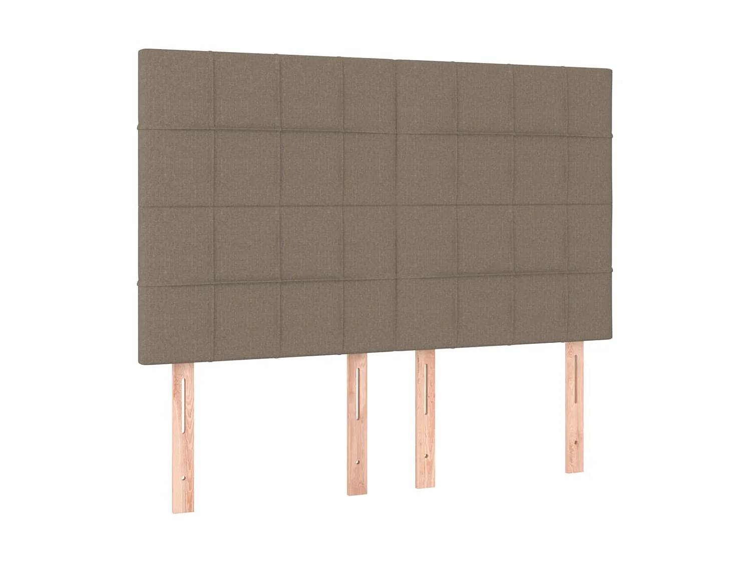 LED Kopfteil,Bettkopfteil Taupe 144x5x118/128 cm Stoff -gkd633458