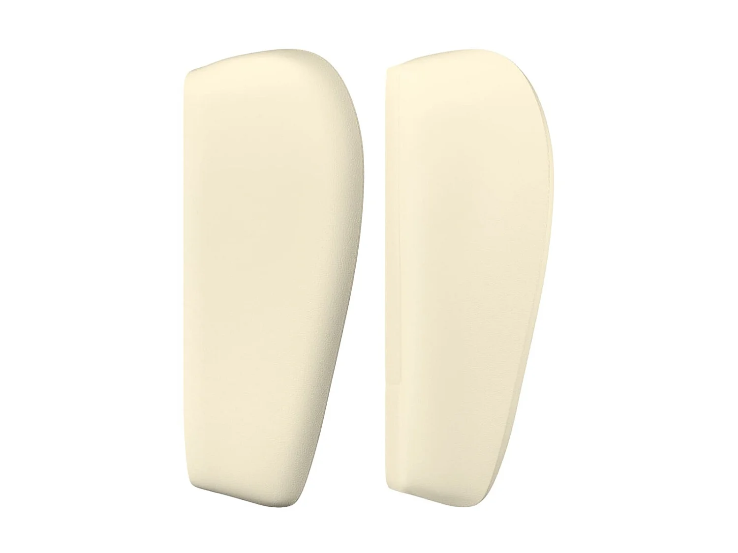 Tête de lit avec oreilles Crème 203x23x78/88 cm Similicuir POI99537 BonneVie Meuble