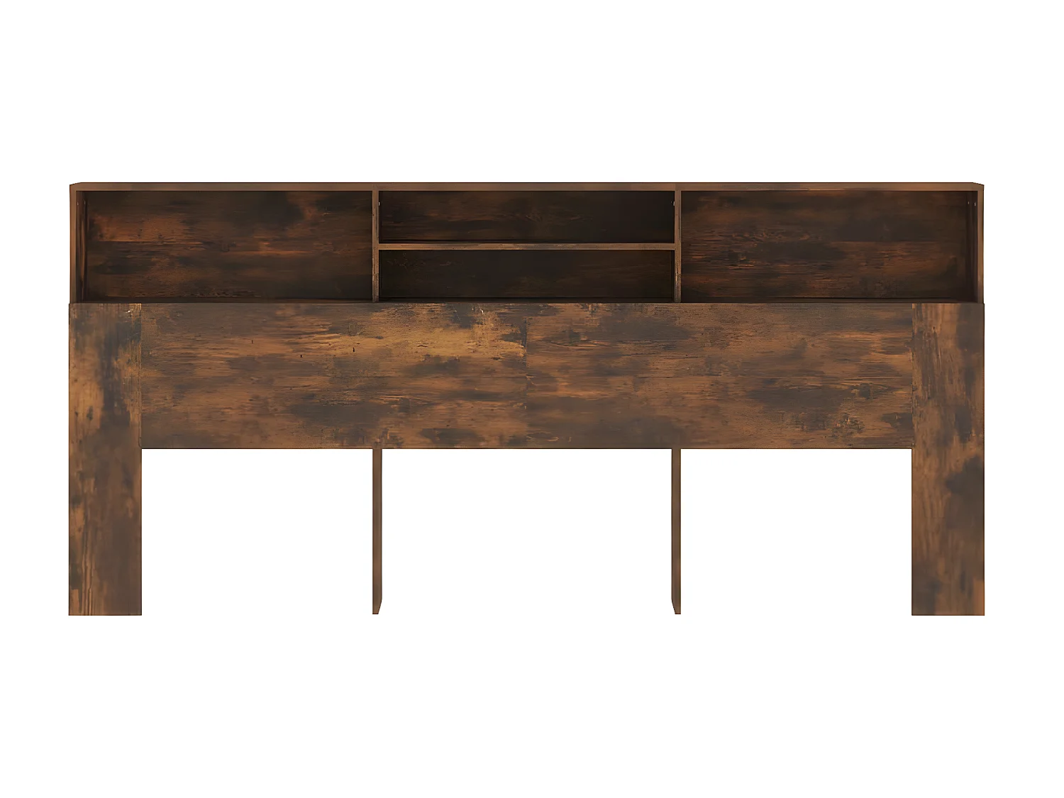 Testiera | Testata del letto con Contenitore Rovere Fumo 220x19x103,5 cm