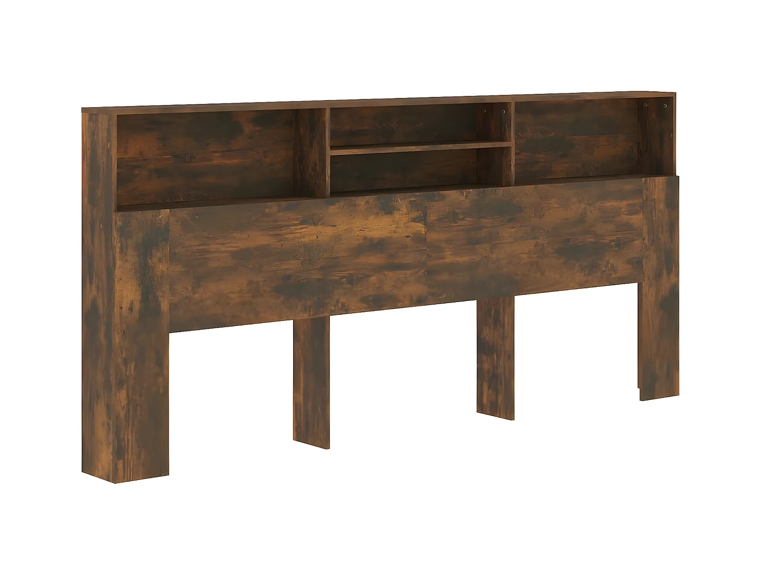 Testiera | Testata del letto con Contenitore Rovere Fumo 220x19x103,5 cm