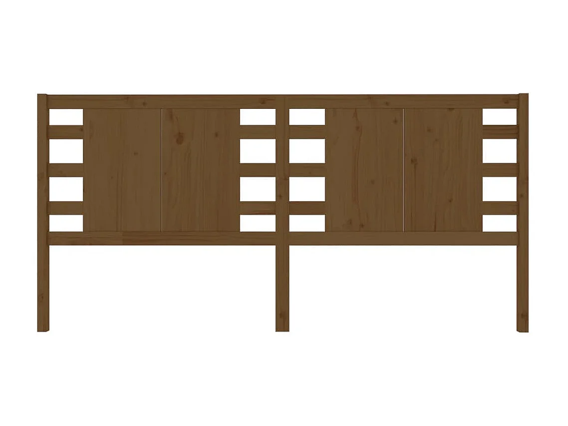 Hoofdbord 126x4x100 cm massief grenenhout honingbruin NL801477