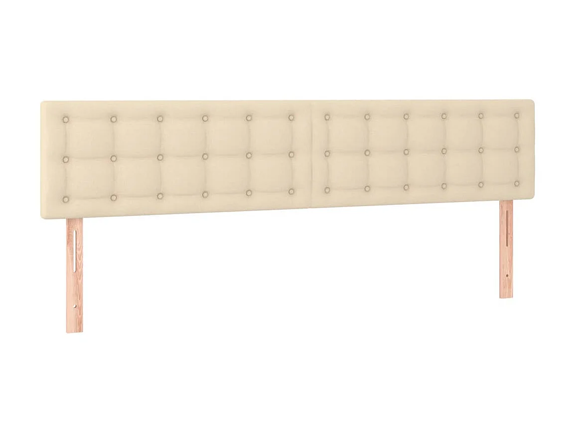 Tête de lit à LED Crème 160x5x78,88 cm Tissu LKC75715 BonneVie Meuble