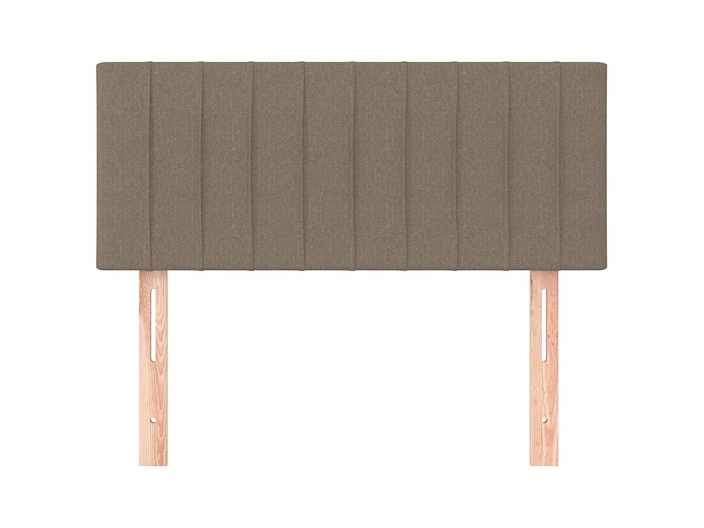 Tête de lit Taupe 80x5x78/88 cm Tissu POI36775 BonneVie Meuble