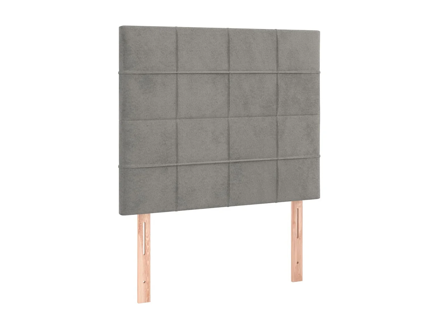 Tête de lit à LED Gris clair 80x5x118/128 cm Velours POI68590 BonneVie Meuble