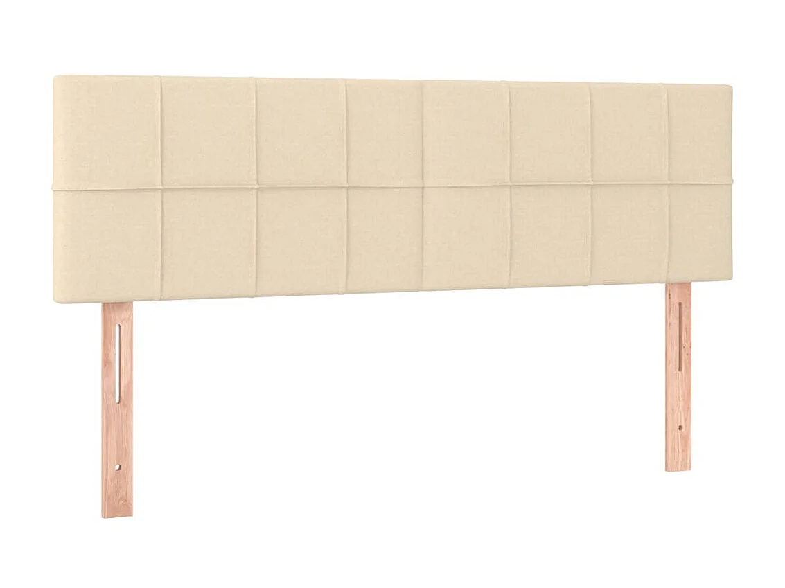 Tête de lit à LED Crème 144x5x78/88 cm Tissu POI41558 BonneVie Meuble
