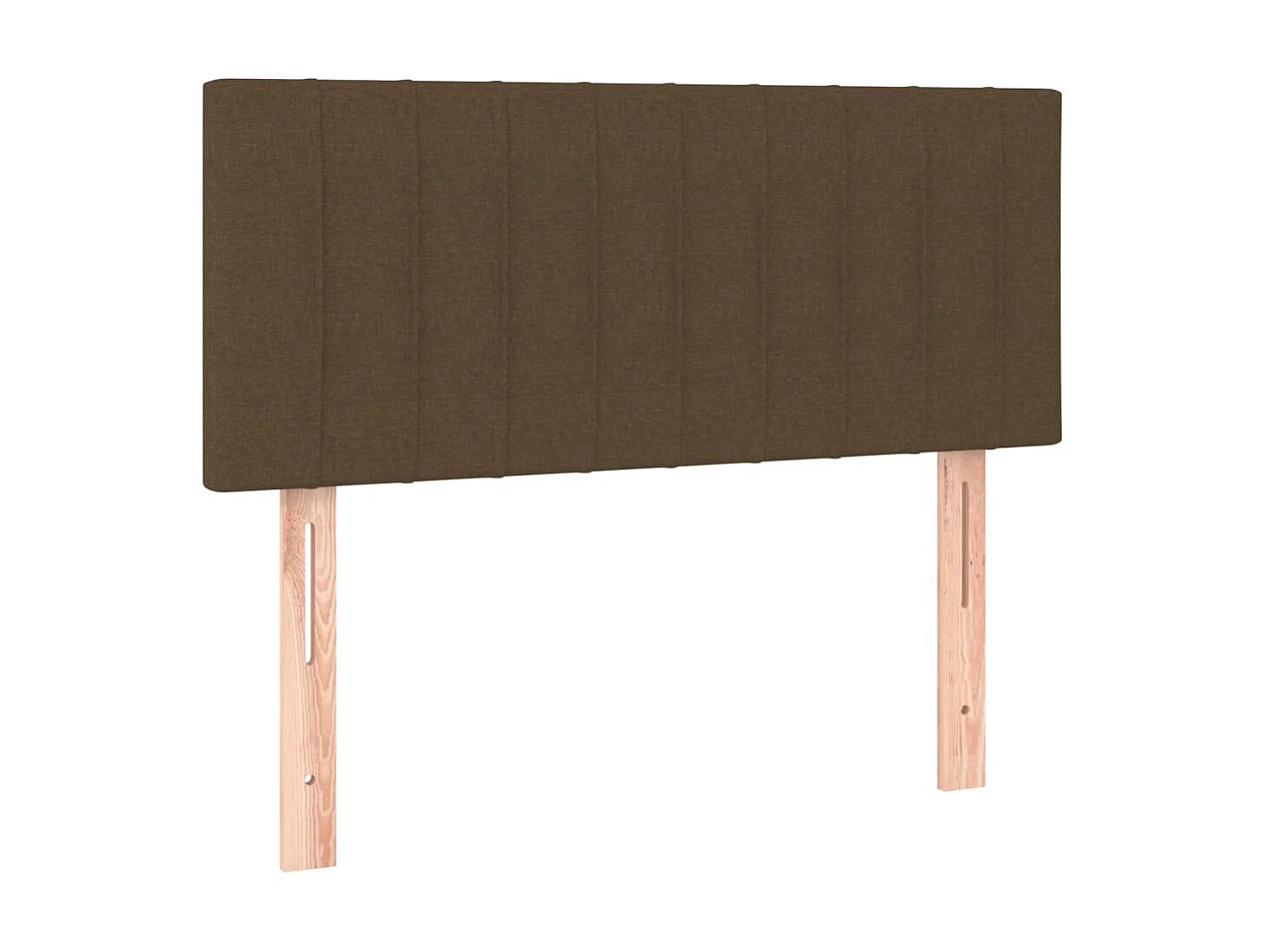 Cabecero de tela marrón oscuro 100x5x78/88 cm ES37821